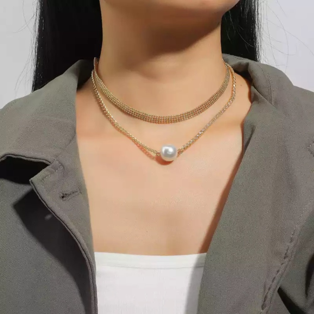 New 18k gold plated two layers Necklace - Picture 2 of 6